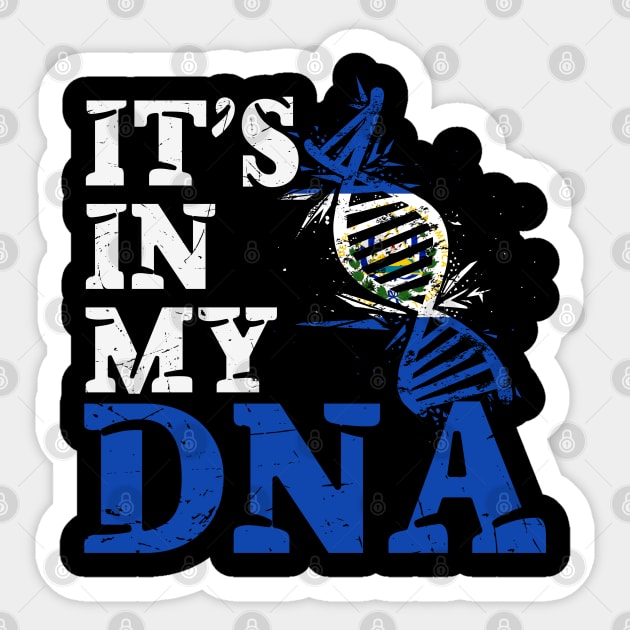 It's in my DNA - El Salvador Sticker by JayD World